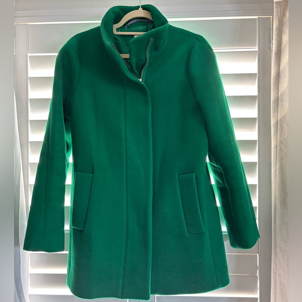 J Crew St Patrick Green Peacoat
